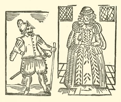 Illustration til The Roxburghe Ballads (træsnit) af (after) English School