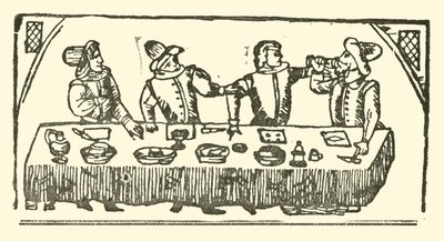 Illustration til The Roxburghe Ballads (træsnit) af (after) English School