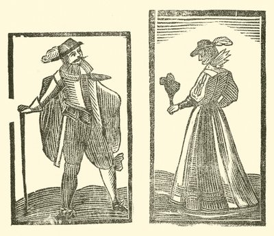 Illustration til The Roxburghe Ballads (træsnit) af (after) English School