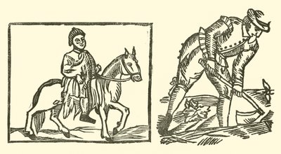 Illustration til The Roxburghe Ballads (træsnit) af (after) English School