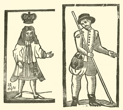 Illustration til The Roxburghe Ballads (træsnit) af (after) English School