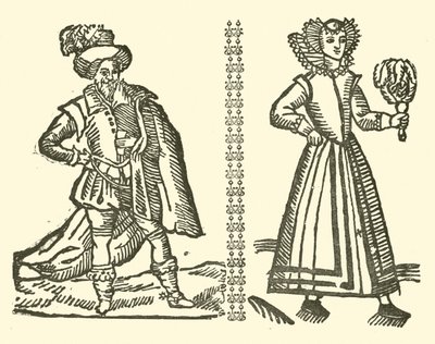 Illustration til The Roxburghe Ballads (træsnit) af (after) English School
