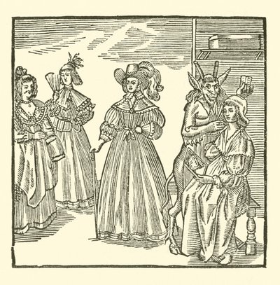 Illustration til The Roxburghe Ballads (træsnit) af (after) English School