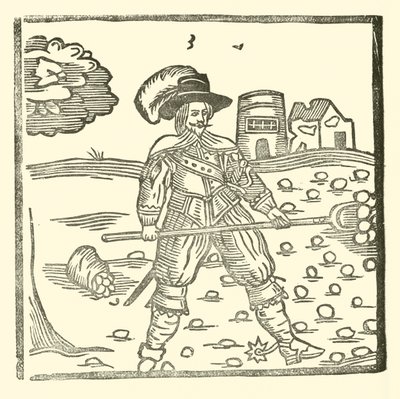 Illustration til The Roxburghe Ballads (træsnit) af (after) English School