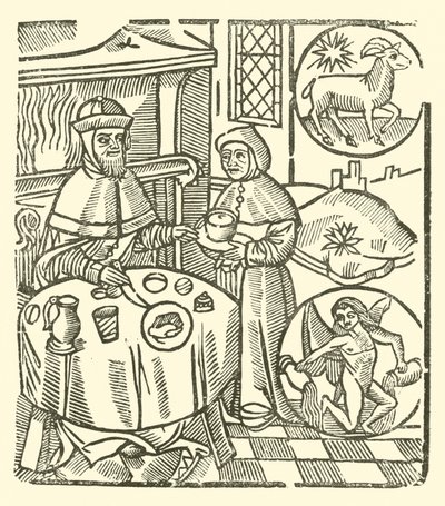 Illustration til The Roxburghe Ballads (træsnit) af (after) English School