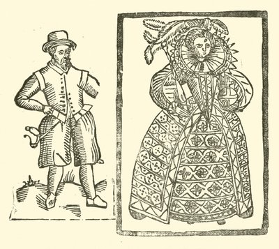 Illustration til The Roxburghe Ballads (træsnit) af (after) English School