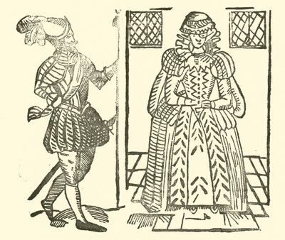 Illustration til The Roxburghe Ballads (træsnit) af (after) English School