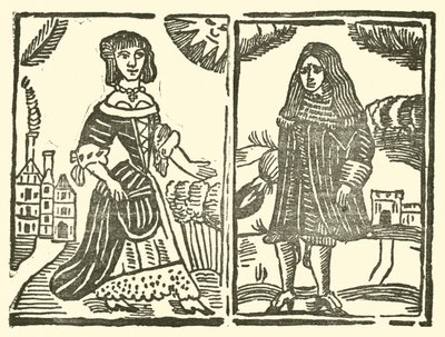 Illustration til The Roxburghe Ballads (træsnit) af (after) English School