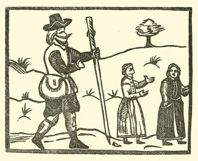 Illustration til The Roxburghe Ballads (træsnit) af (after) English School