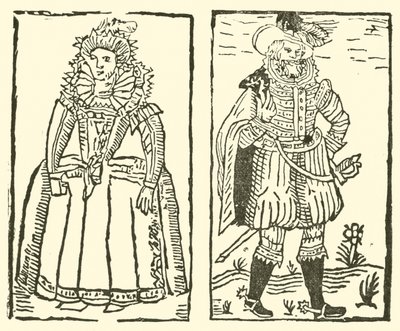 Illustration til The Roxburghe Ballads (træsnit) af (after) English School