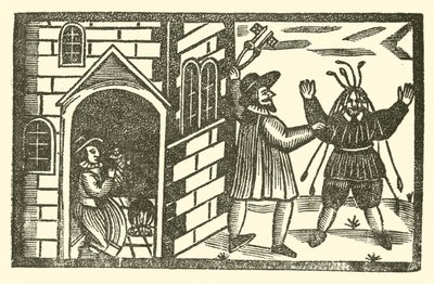 Illustration til The Roxburghe Ballads (træsnit) af (after) English School
