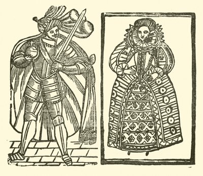 Illustration til The Roxburghe Ballads (træsnit) af (after) English School