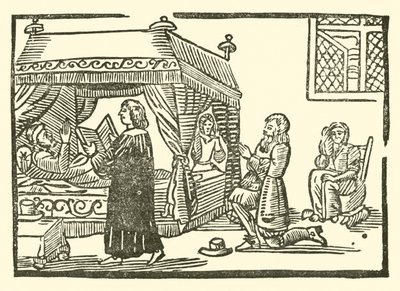 Illustration til The Roxburghe Ballads (træsnit) af (after) English School