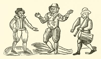 Illustration til The Roxburghe Ballads (træsnit) af (after) English School
