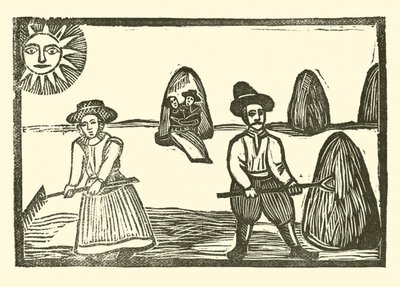 Illustration til The Roxburghe Ballads (træsnit) af (after) English School