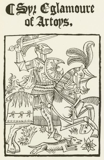 Sir Eglamoure of Artoys (gravering) af (after) English School