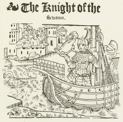 The Knight Of The Swanne (gravering) af (after) English School