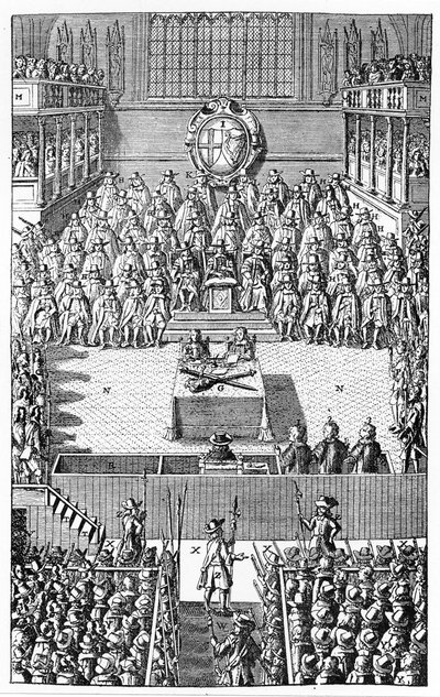 Retssag mod Charles I, januar 1649 af (after) English School