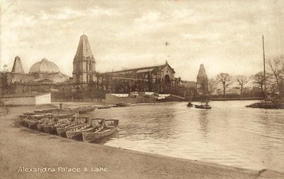 Alexandra Palace, Lake (s/h foto) af (after) English photographer