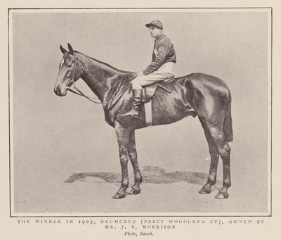 Drumcree, vinder af Grand National 1903 (s/h-foto) af (after) English photographer