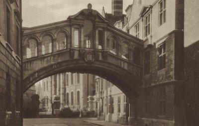 Hertford College, The Bridge (s/h foto) af (after) English photographer