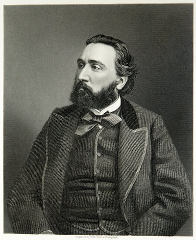 Leon Gambetta (gravering) af (after) English photographer