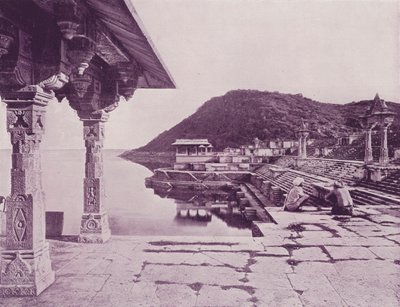 Marble Ghat, Rainuggur, Oodeypore (s/h-billede) af (after) English photographer