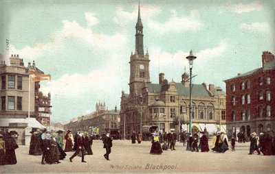 Talbot Square, Blackpool (farvefoto) af (after) English photographer