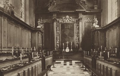 Trinity College Chapel af (after) English photographer