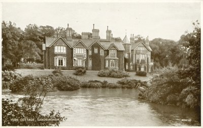 York Cottage, Sandringham (s/h-billede) af (after) English photographer