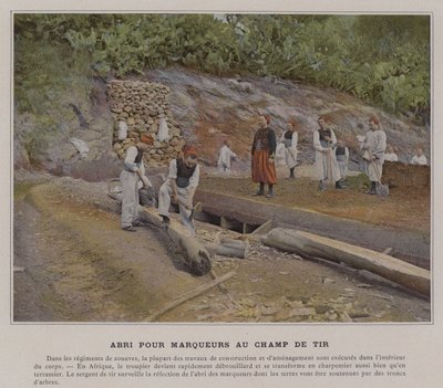 Range Marker Shelter (farvet foto) af (after) French Photographer