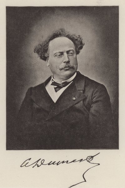 Alexandre Dumas den yngre, fransk forfatter (s/h-foto) af (after) French Photographer