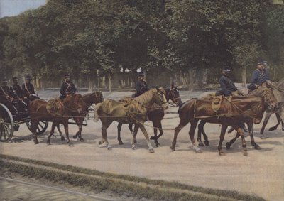 Artilleri (farvet foto) af (after) French Photographer