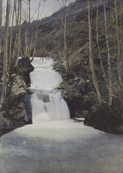 Cascade du Benet, pres Murat (farvet foto) af (after) French Photographer