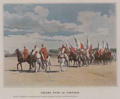 Afgang til Fantasia (farvet foto) af (after) French Photographer
