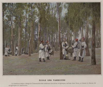 Trommeskole (farvet foto) af (after) French Photographer