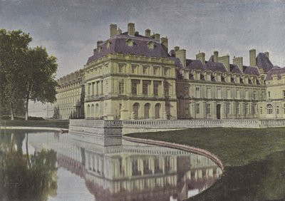 Fontainebleau, gårdhave til springvandet (farvet foto) af (after) French Photographer