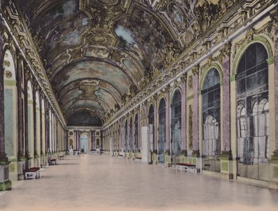 Galerie des Glaces, Glasgalleri (farvet foto) af (after) French Photographer