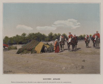 Gourbi Arabe (farvet foto) af (after) French Photographer