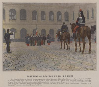 Hæder til 200th Line Flag (farvet foto) af (after) French Photographer