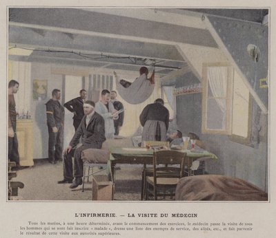 Sygehuset, lægebesøget (farvet foto) af (after) French Photographer