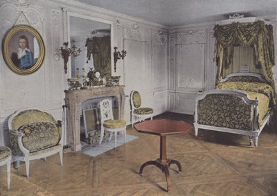 Dronningens soveværelse (farvet foto) af (after) French Photographer