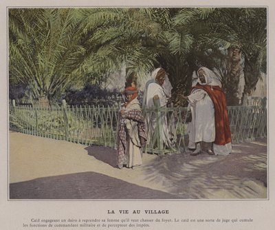 Village Life (farvet foto) af (after) French Photographer