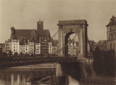 Pont Louis-Philippe mod højre bred (s/h foto) af (after) French Photographer