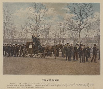 De værnepligtige (farvet foto) af (after) French Photographer