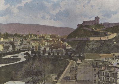 Lourdes, generel visning (farvet foto) af (after) French Photographer