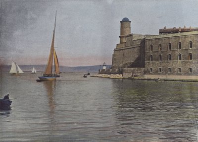 Marseille, Fort Saint-Jean (farvet foto) af (after) French Photographer