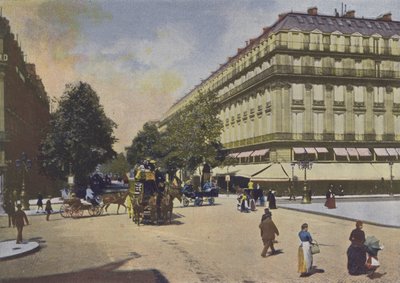 Paris, Les Boulevards (farvet foto) af (after) French Photographer
