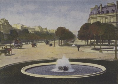 Paris, Rond-Point des Champs-Elysees (farvet foto) af (after) French Photographer