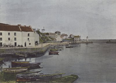 Port of Sauzon, i Belle-Ile (farvet foto) af (after) French Photographer